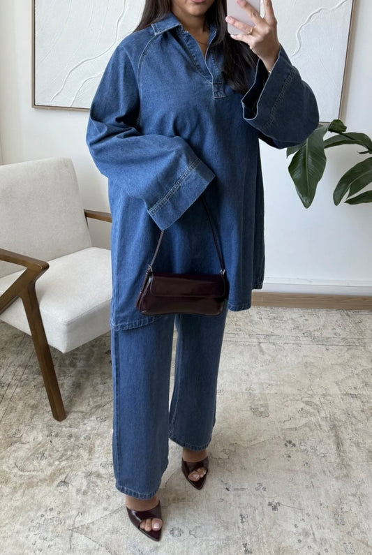 Ensemble jean foncé
